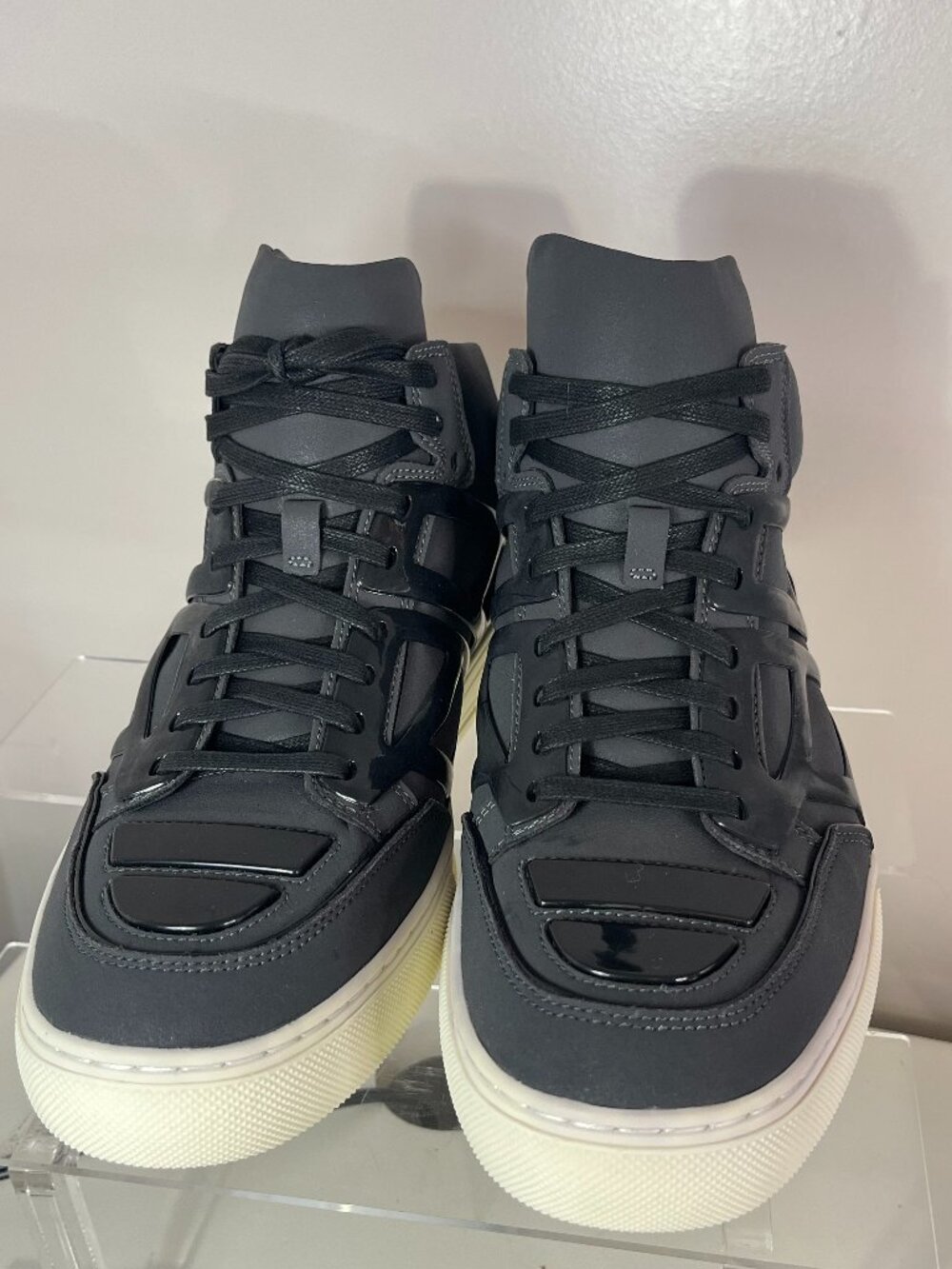 Men's black leather designer sneakers - Alejandro Ingelmo Tron NWT